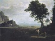 Landscape with Hagar and Ishmael in the Desert (mk17) Claude Lorrain